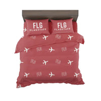 Thumbnail for Flagstaff Pulliam Airport (FLG) Bedding Sets & Blankets - Bedding Set - Pattern - Red