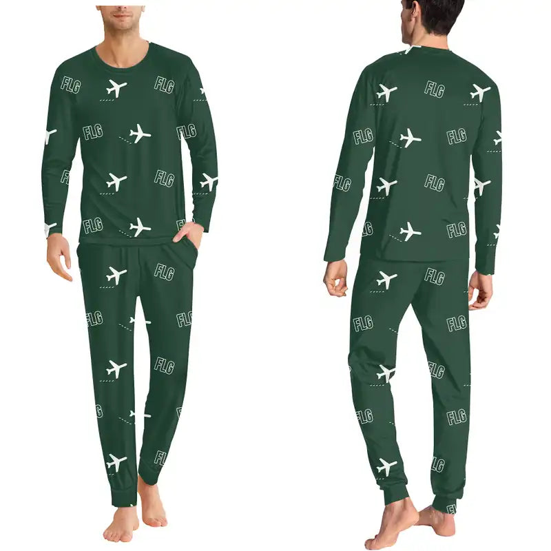 Flagstaff Pulliam Airport (FLG) Pajamas - Men Pajamas - Dark Green
