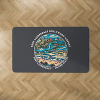 Thumbnail for Fort Lauderdale-Hollywood International Airport (FLL) Carpets - Carpet Rectangle - Badge - Dark Gray V2