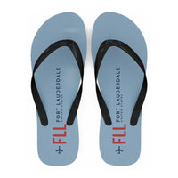 Thumbnail for Fort Lauderdale-Hollywood International Airport (FLL) Slippers & Flip Flops - Slippers - Flip Flops - Code - Light Blue