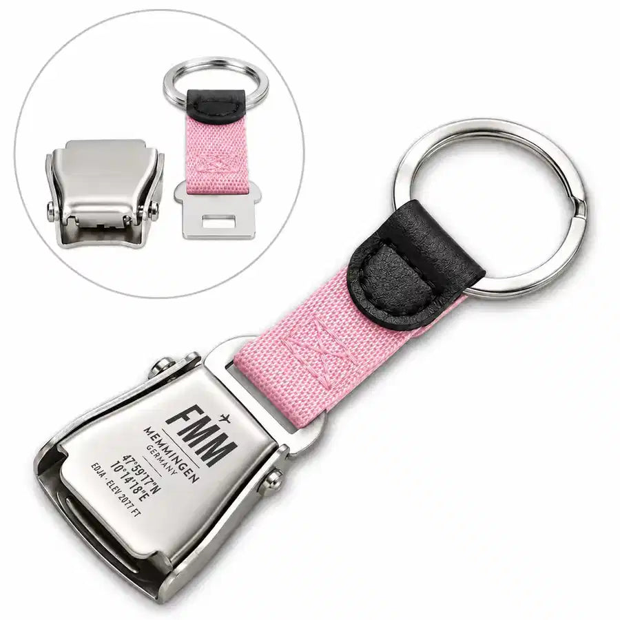 FMM - Seat Belt Key Chain - Original Design - Pink