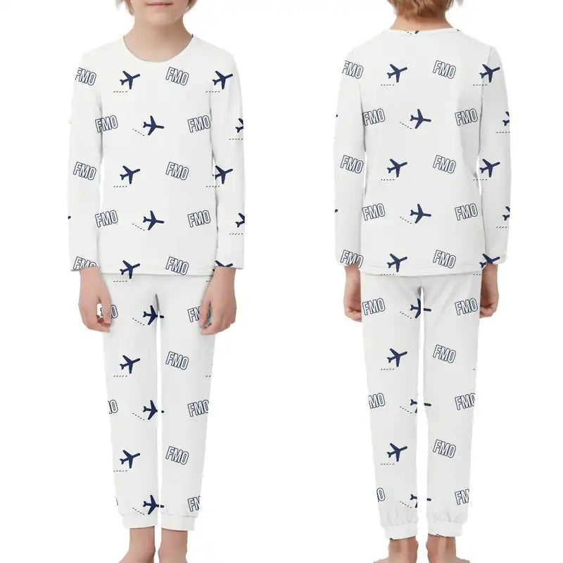 Munster Osnabruck International Airport (FMO) Pajamas - Children Pajamas - White