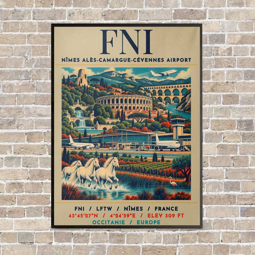 FNI - Poster - Canvas Framed - Beige