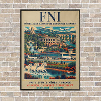 Thumbnail for FNI - Poster - Canvas Framed - Beige