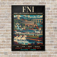 Thumbnail for FNI - Poster - Canvas Framed - Black