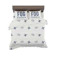 Thumbnail for Foggia 'Gino Lisa' Airport (FOG) Bedding Sets & Blankets - Bedding Set - Pattern - White