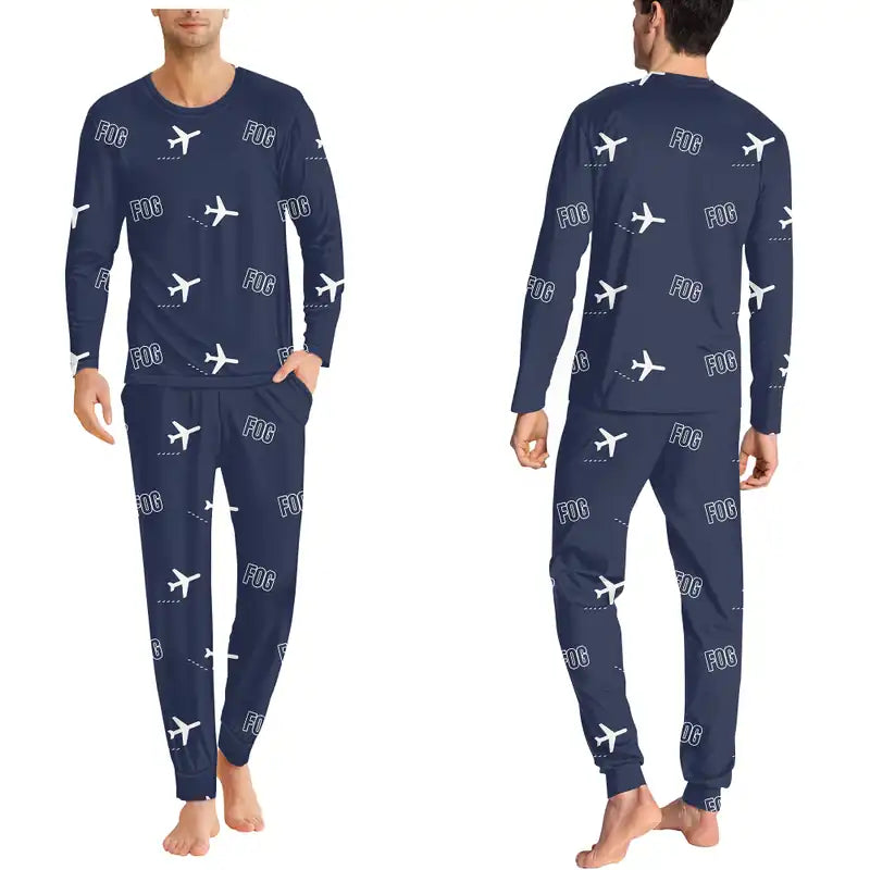 Foggia 'Gino Lisa' Airport (FOG) Pajamas - Men Pajamas - Navy Blue