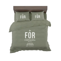 Thumbnail for Fortaleza - Pinto Martins International Airport (FOR) Bedding Sets & Blankets - Bedding Set - ID Tag - Green Army