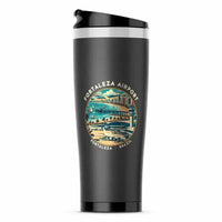 Thumbnail for Fortaleza - Pinto Martins International Airport (FOR) Travel Mugs - Badge - Stainless Steel (No Holder) - Gray