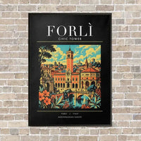 Thumbnail for FORLÌ - Poster - Canvas Framed - Black