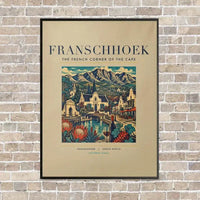 Thumbnail for FRANSCHHOEK - Poster - Canvas Framed - Beige