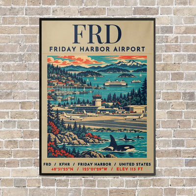 FRD - Poster - Canvas Framed - Beige