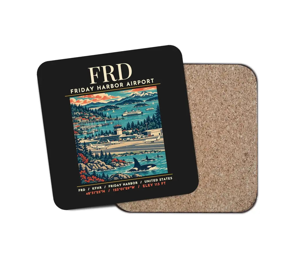 FRD - Poster - Coaster - Black