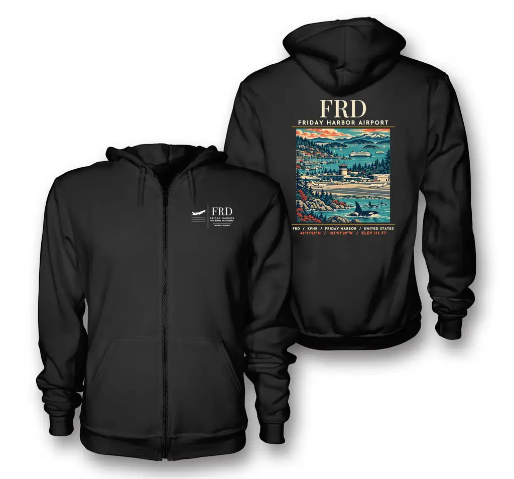FRD - Poster - Zipped Hoodie - Black