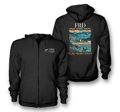FRD - Poster - Zipped Hoodie - Black