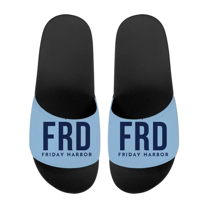 Friday Harbor Airport (FRD) Slippers & Flip Flops - Slippers - Sport - Code - Light Blue