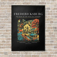 Thumbnail for FREDERICKSBURG - Poster - Canvas Framed - Black