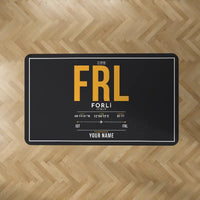 Thumbnail for Forlì Airport (FRL) Carpets - Carpet Rectangle - ID Tag + Name - Black V2