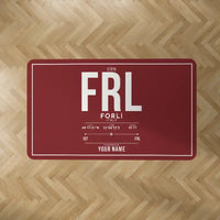 Thumbnail for Forlì Airport (FRL) Carpets - Carpet Rectangle - ID Tag + Name - Dark Red V2
