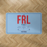Thumbnail for Forlì Airport (FRL) Carpets - Carpet Rectangle - ID Tag + Name - Light Blue V2