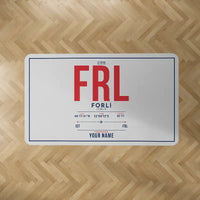 Thumbnail for Forlì Airport (FRL) Carpets - Carpet Rectangle - ID Tag + Name - Light Gray V2