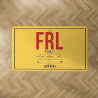 Thumbnail for Forlì Airport (FRL) Carpets - Carpet Rectangle - ID Tag + Name - Yellow V2