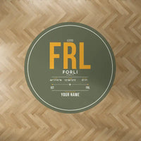 Thumbnail for Forlì Airport (FRL) Carpets - Carpet Round - ID Tag + Name - Green Army V2