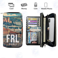Thumbnail for Forlì Airport (FRL) Leather Wallets - Zip Long Wallet - Scene