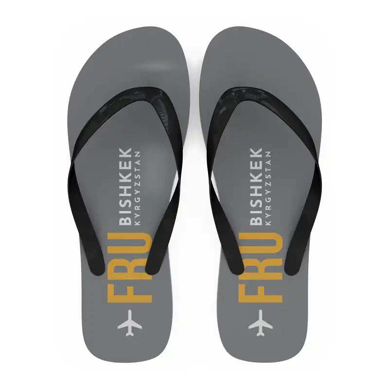 Manas International Airport (FRU) Slippers & Flip Flops - Slippers - Flip Flops - Code - Gray