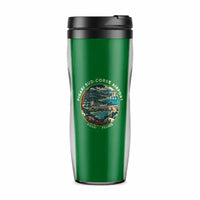 Thumbnail for Figari Sud-Corse Airport (FSC) Travel Mugs - Badge - Plastic (No Holder) - Green