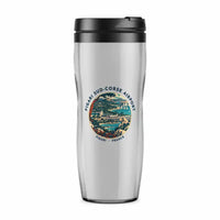 Thumbnail for Figari Sud-Corse Airport (FSC) Travel Mugs - Badge - Plastic (No Holder) - Light Gray