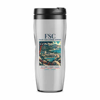 Thumbnail for Figari Sud-Corse Airport (FSC) Travel Mugs - Poster - Plastic (No Holder) - Light Gray
