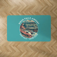 Thumbnail for Sioux Falls Regional Airport (Joe Foss Field) (FSD) Carpets - Carpet Rectangle - Badge - Turquoise V2