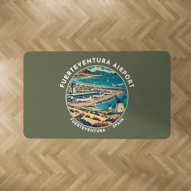Fuerteventura Airport (FUE) Carpets - Carpet Rectangle - Badge - Green Army V2