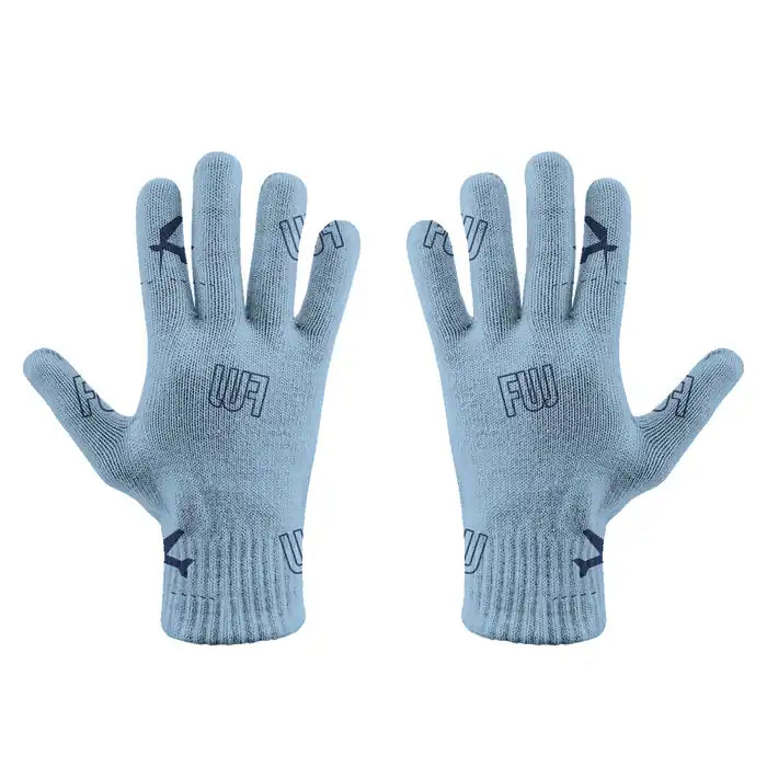 Fukue Airport (FUJ) Gloves - Gloves - Full - Pattern - Light Blue