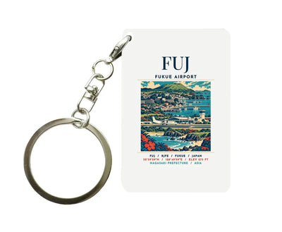 FUJ - Poster - Key Chain - White