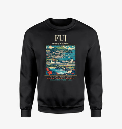 FUJ - Poster - Sweatshirt - Black
