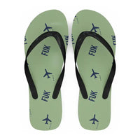 Thumbnail for Fukuoka Airport (FUK) Slippers & Flip Flops - Slippers - Flip Flops - Pattern - Light Green