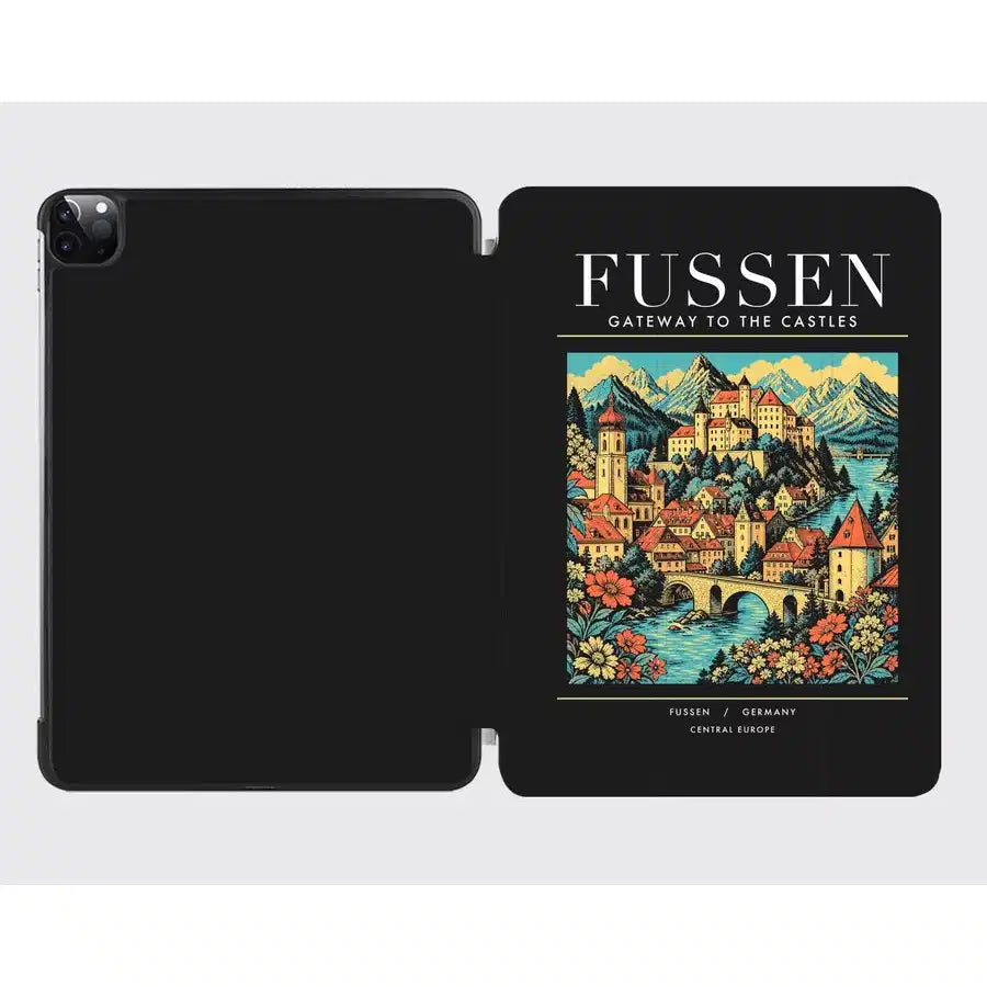 FUSSEN - Poster - iPad Case - Black