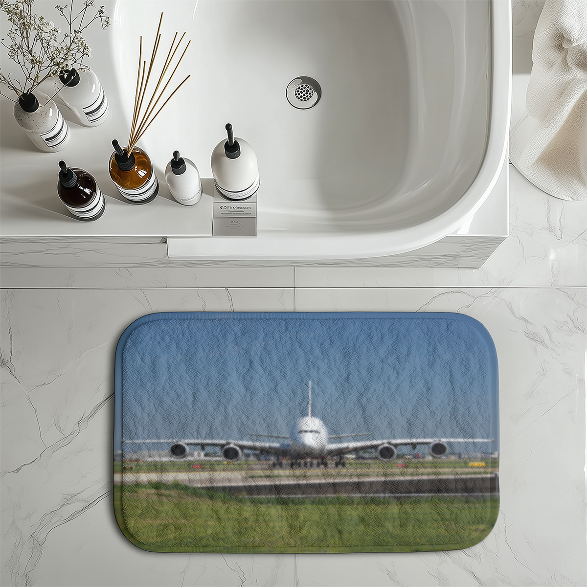 Face to Face with Airbus A380 Designed Bath Mats