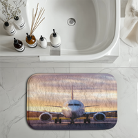 Thumbnail for Face to Face with Boeing 737-800 During Sunset Designed Bath Mats
