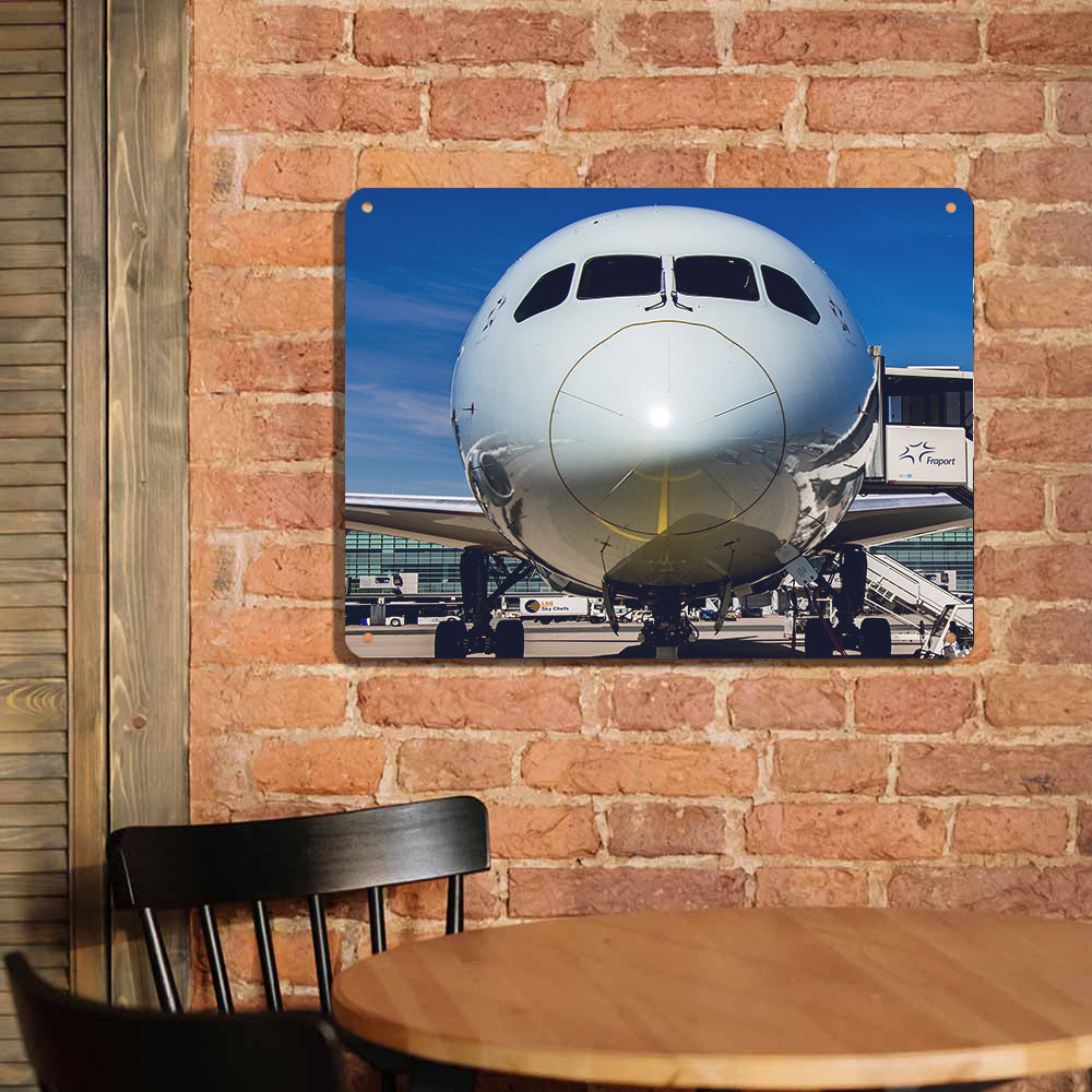 Face to Face with Boeing 787 Printed Metal Sign