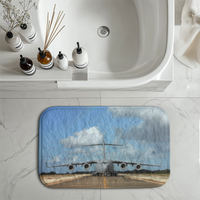 Thumbnail for Face to Face with Military Cargo Airplane Designed Bath Mats