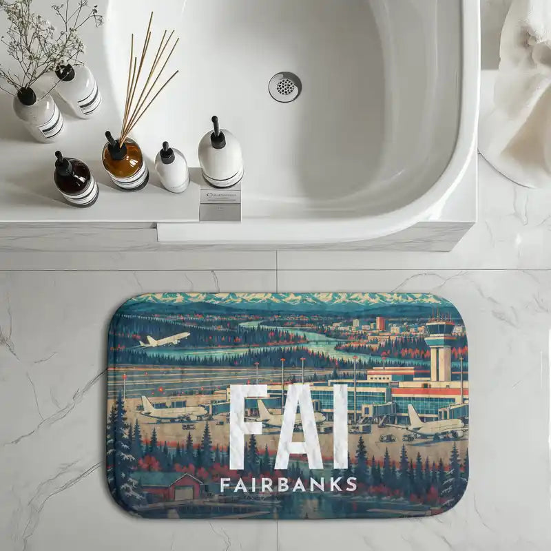 Fairbanks International Airport (FAI) bath mat