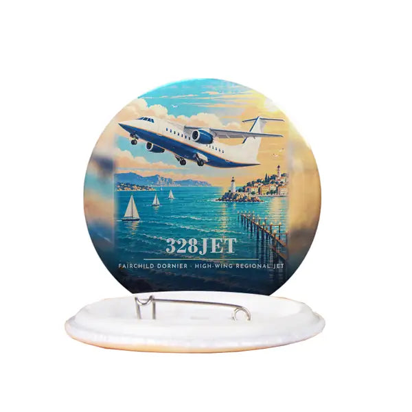 Fairchild Dornier 328JET - 3D - Pin - Full Print