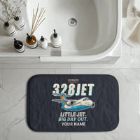 Thumbnail for Fairchild Dornier 328JET - Cartoon + Name - Bath Mat