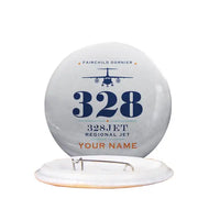 Thumbnail for Fairchild Dornier 328JET - Heritage + Name - Pin - Light Gray