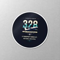 Thumbnail for Fairchild Dornier 328JET - Original - Circle Sticker - Close-up
