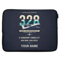 Thumbnail for Fairchild Dornier 328JET - Original + Name - Laptop Sleeve