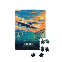 Thumbnail for Fairchild Dornier 328JET - Vertical + Text - Canvas Puzzle